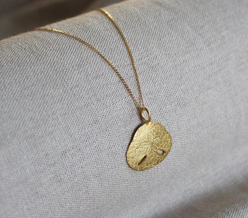 Kapoeta By Ambica Sand Dollar Necklace In Gold