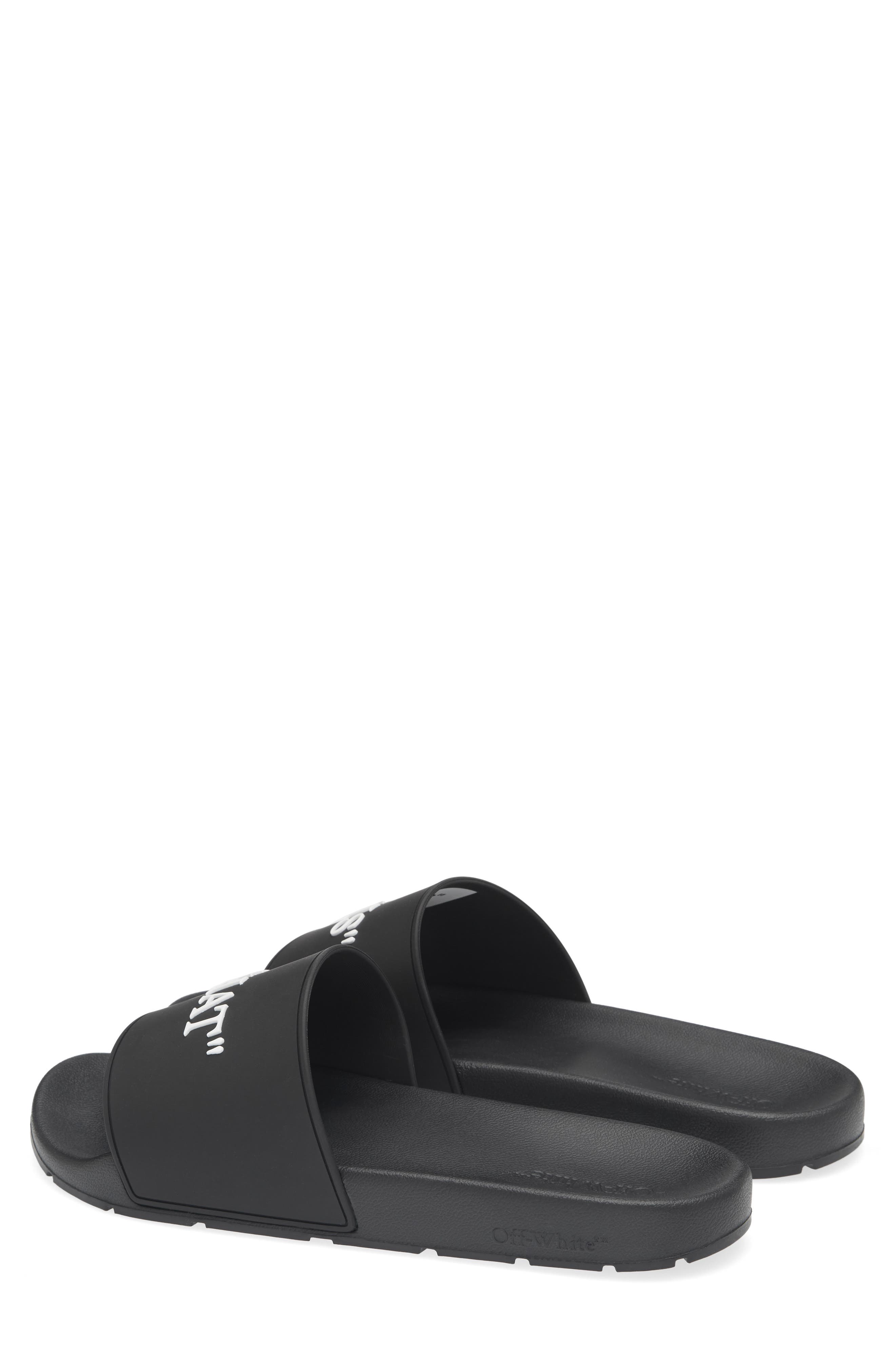 Off-White This That Slide Sandal, Alternate, color, Black - White