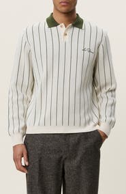 Les Deux Signature Knitted Long Sleeve Polo