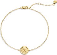 Monica Vinader Initial Stamp Charm Bracelet