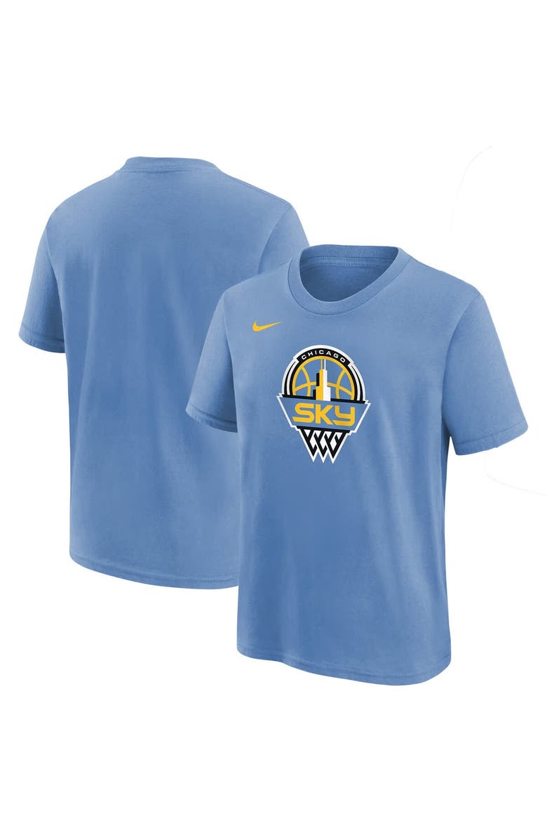 Nike Youth Nike Sky Blue Chicago Sky Essential Logo T-Shirt, Alternate, color, Blue