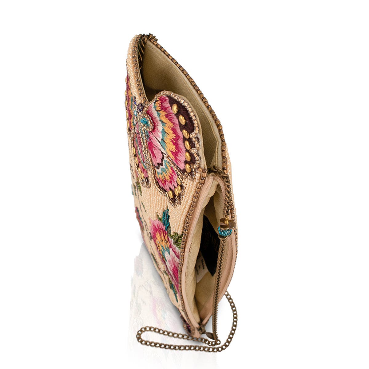 Butterfly Garden Crossbody Phone Bag, Alternate, color, Ivory