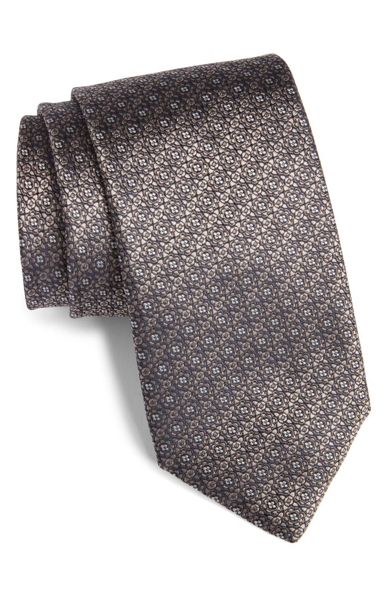 Canali Medallion Silk Tie, Main, color, 