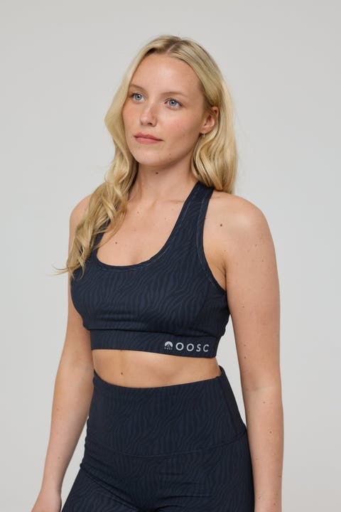 High Support Elite Crossback Sports Bra - Black Tiger