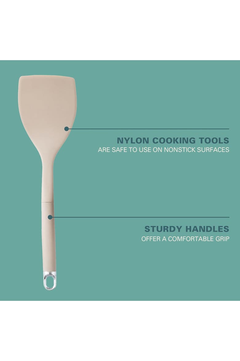 20 Piece Nylon Kitchen Gadget & Tool Set in Taupe, Alternate, color, Brown