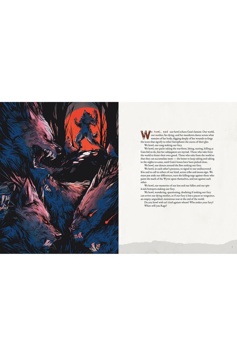 Werewolf The Apocalypse 5Th Edition Core Rulebook Hardcover Rpg Book, Alternate, color, Multicolored
