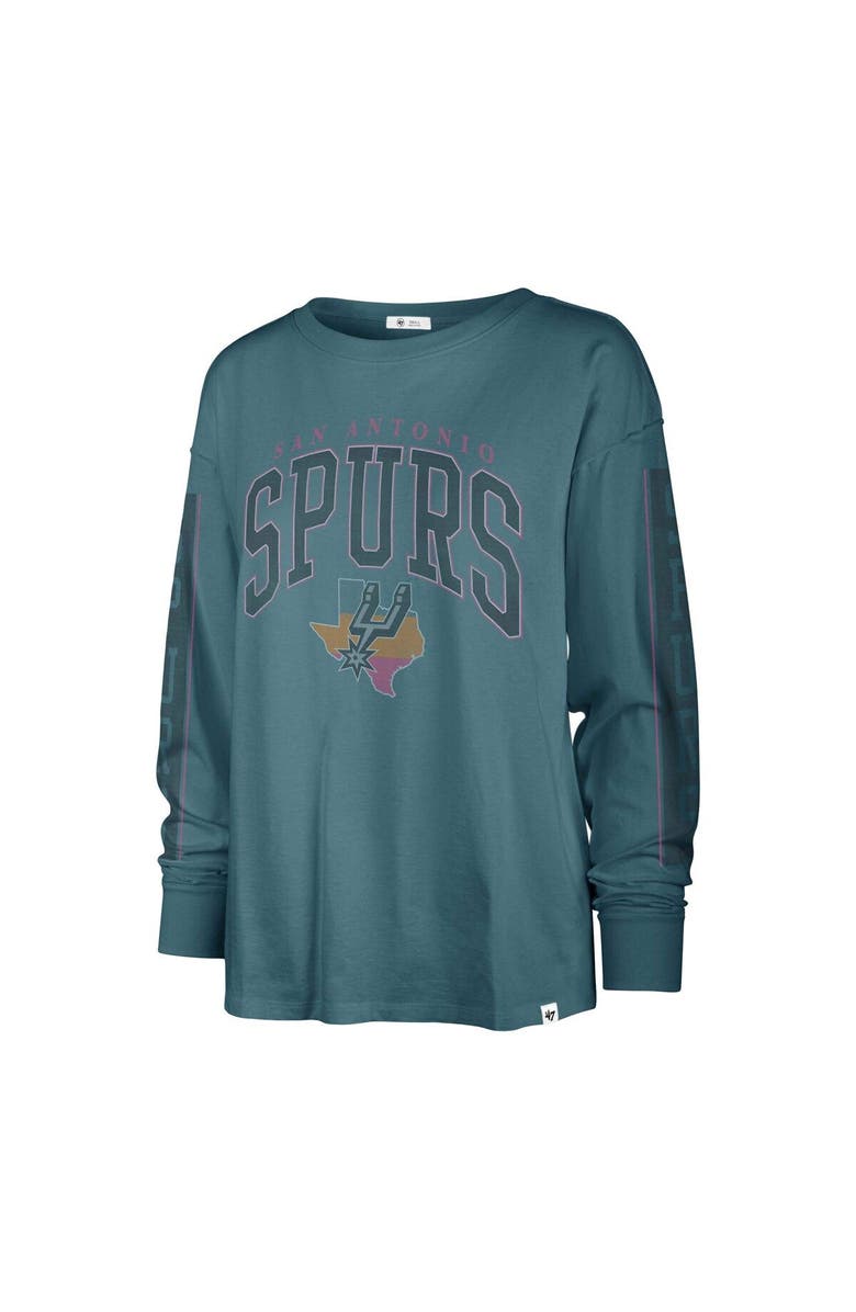 '47 Women's '47 Teal San Antonio Spurs City Edition SOA Long Sleeve T-Shirt, Alternate, color, 