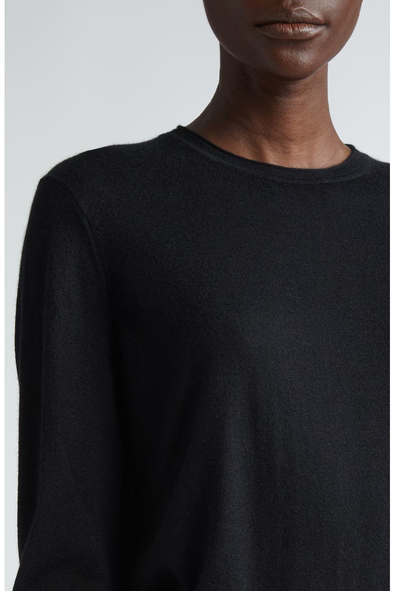 Fine Gauge Cashmere Sweater, Alternate, color, BLACK