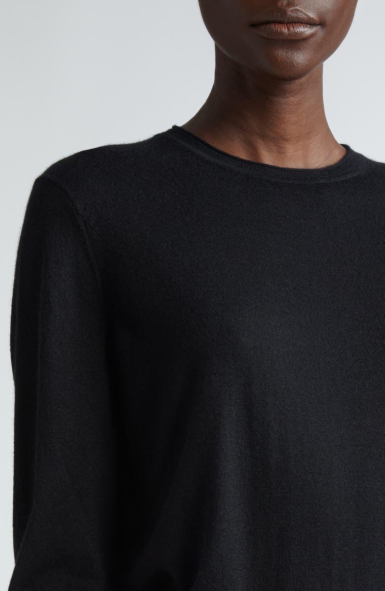 Lafayette 148 New York Fine Gauge Cashmere Sweater, Alternate, color, Black