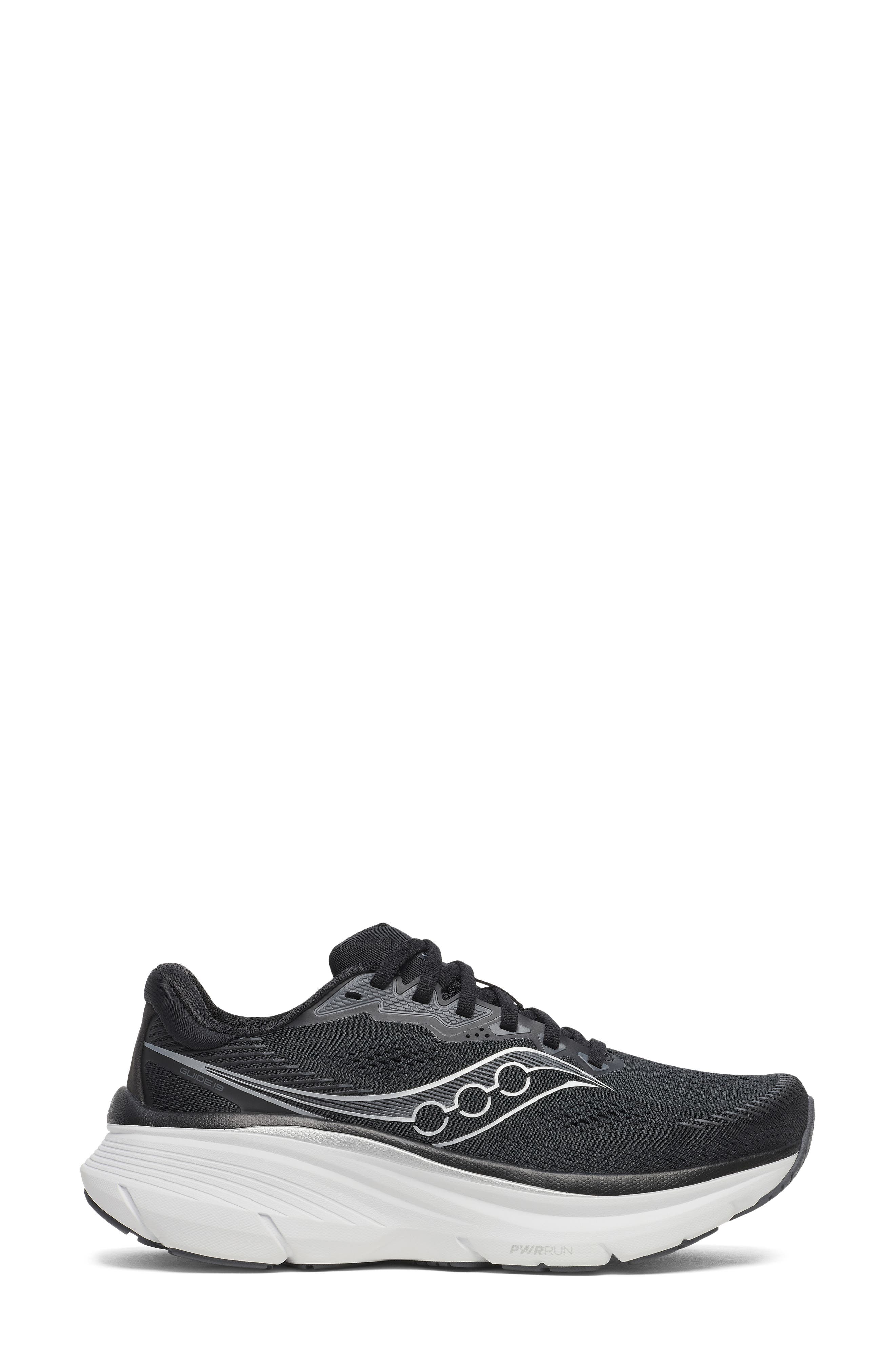 Saucony Guide 19 Running Shoe, Alternate, color, Black/ Silver
