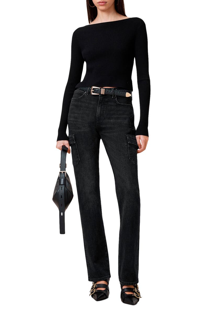 AllSaints Hollis Cargo Bootcut Jeans, Alternate, color, 