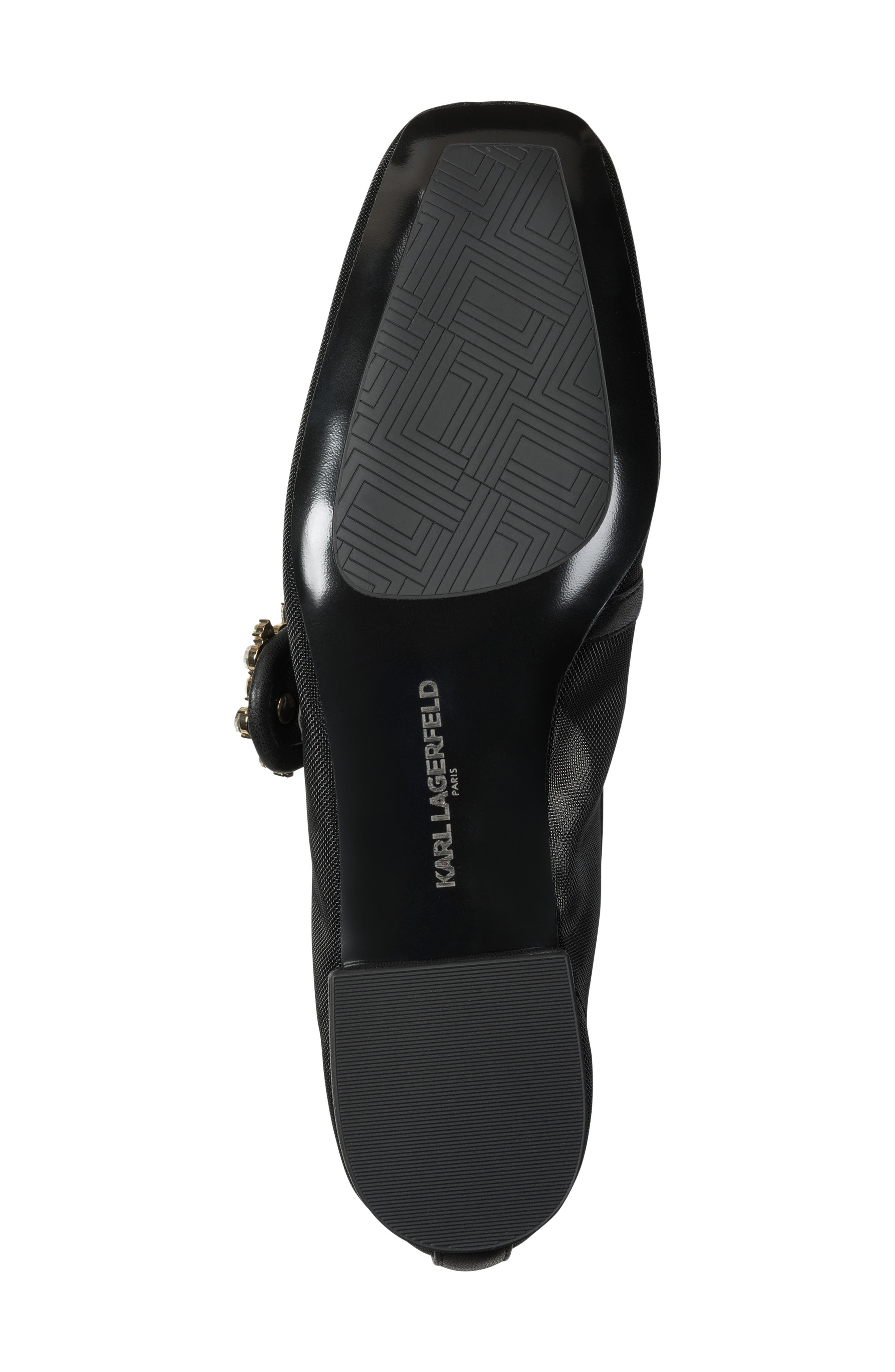 KARL LAGERFELD PARIS Sabelle Mary Jane Flat, Alternate, color, Black
