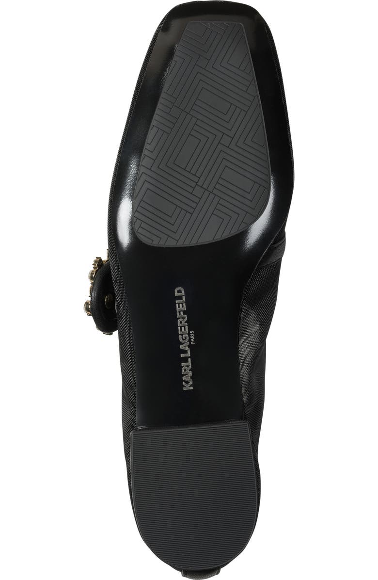 KARL LAGERFELD PARIS Sabelle Mary Jane Flat, Alternate, color, Black