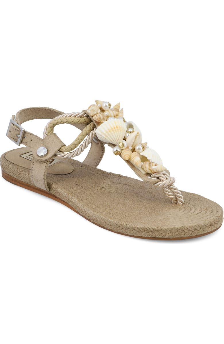 MIA Agoya Slingback Espadrille Sandal, Main, color, Natural/ Seashell