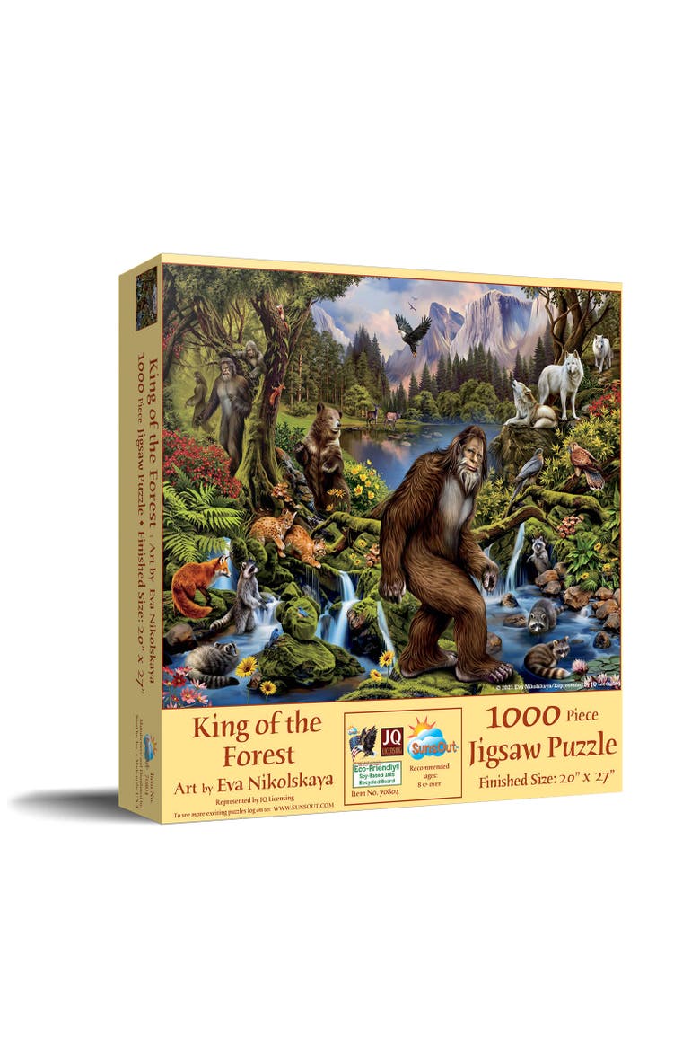 King of the Forest 1000 piece Jigsaw Puzzle for Adults, Main, color, Multicolor