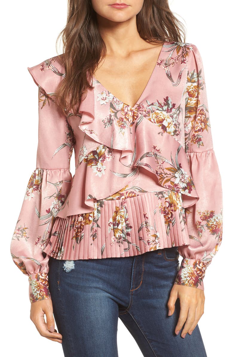 Leith Asymmetrical Ruffle Top, Main, color, 