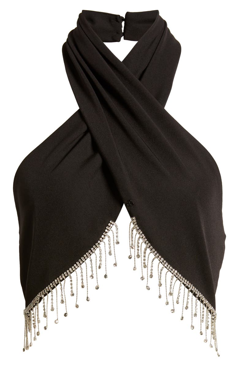 SOMETHING NEW Coco Jewel Halter Crop Top, Alternate, color, 