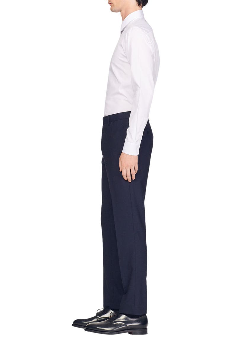 SANDRO Classic wool suit trousers, Alternate, color, 