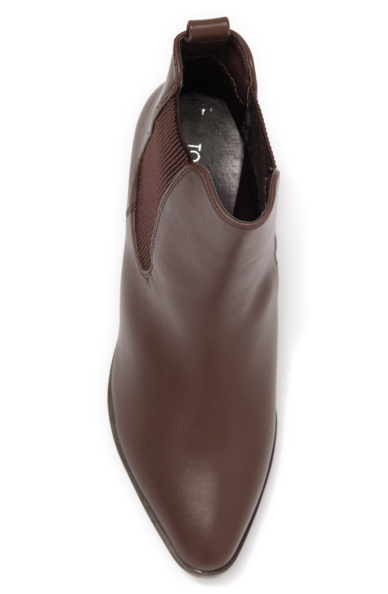 Top Guy Block Heel Chelsea Boot, Alternate, color, BROWN