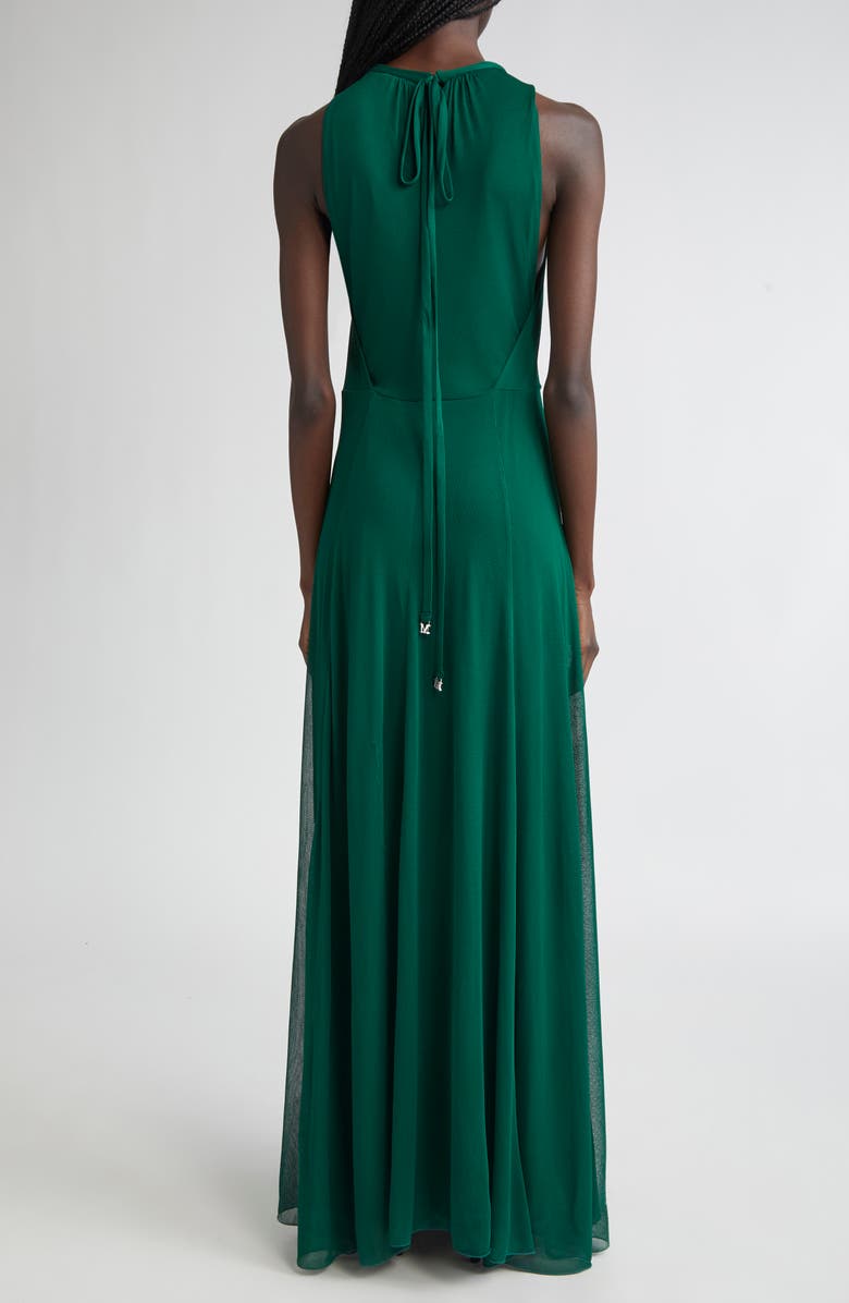 Max Mara Carnet Mesh Jersey Maxi Dress, Alternate, color, Emerald