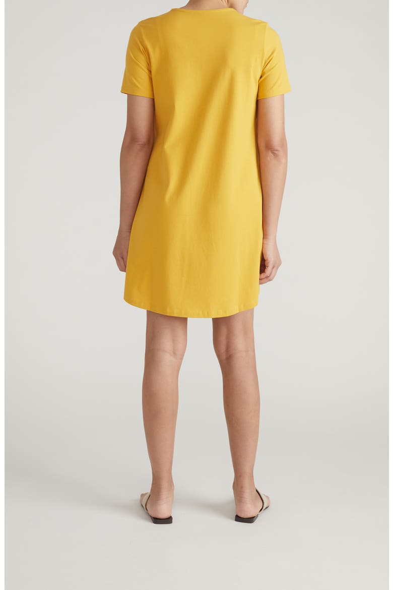 Halie T-Shirt Dress, Alternate, color, GOLDENROD YELLOW