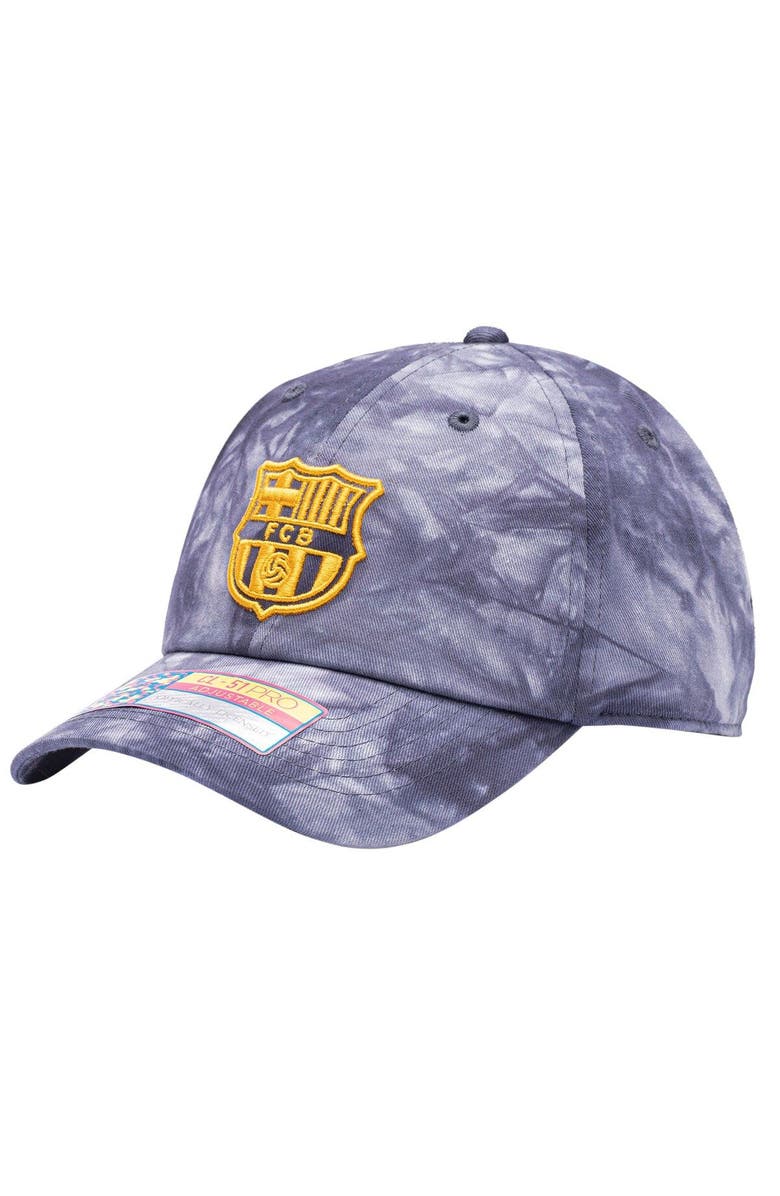 FAN INK Men's Navy Barcelona Bloom Adjustable Hat, Main, color, 