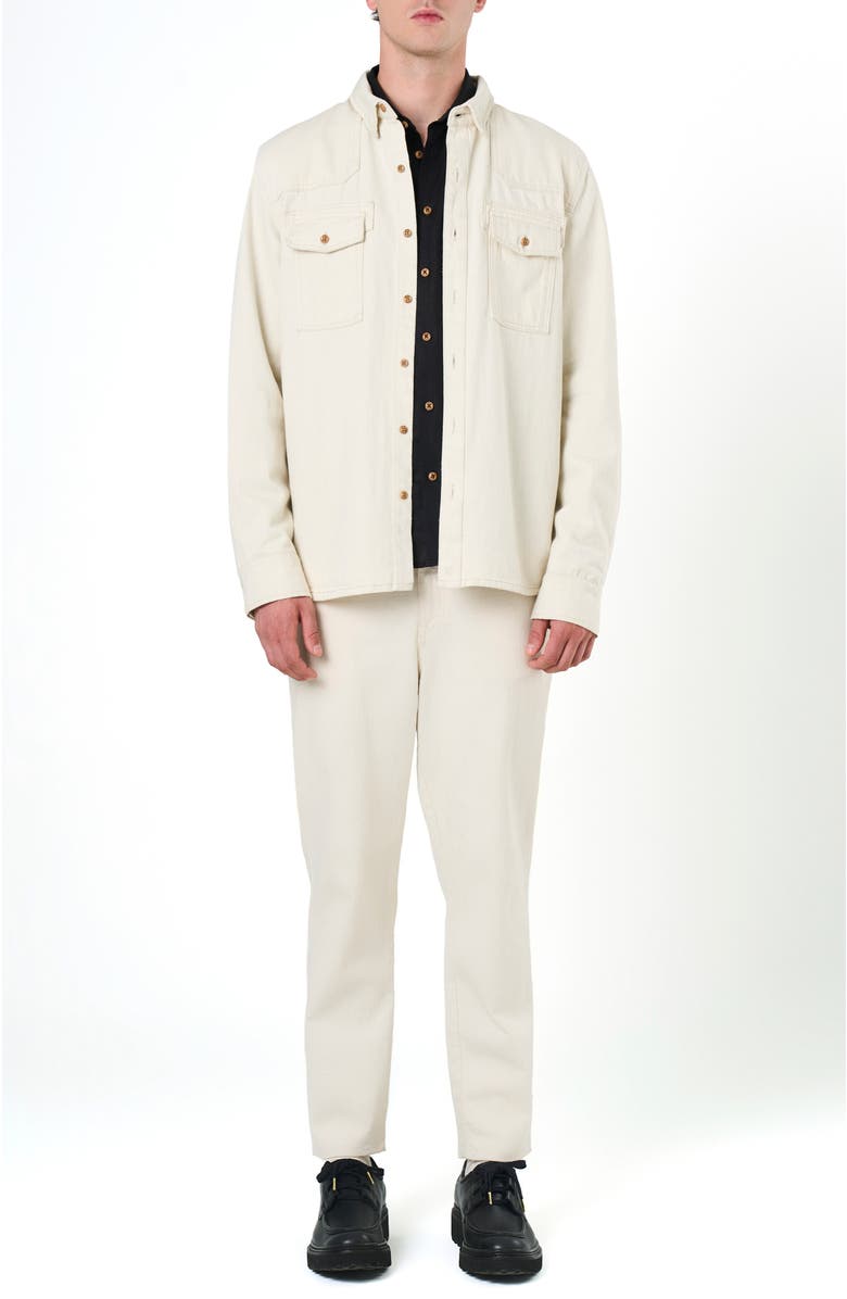 Velez Elon Semi-Fitted Long Sleeve Overshirt, Alternate, color, White