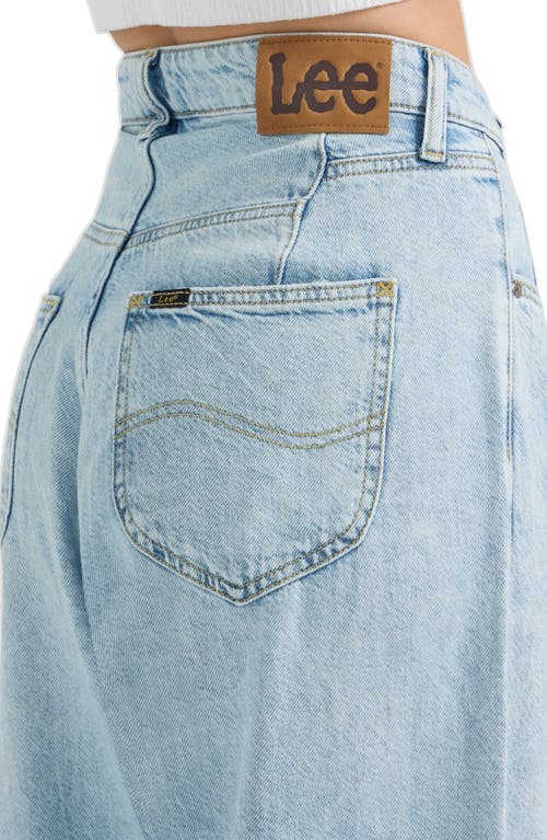 Lee Button Fly High Waist Loose Fit Ankle Jeans In Brightest Day