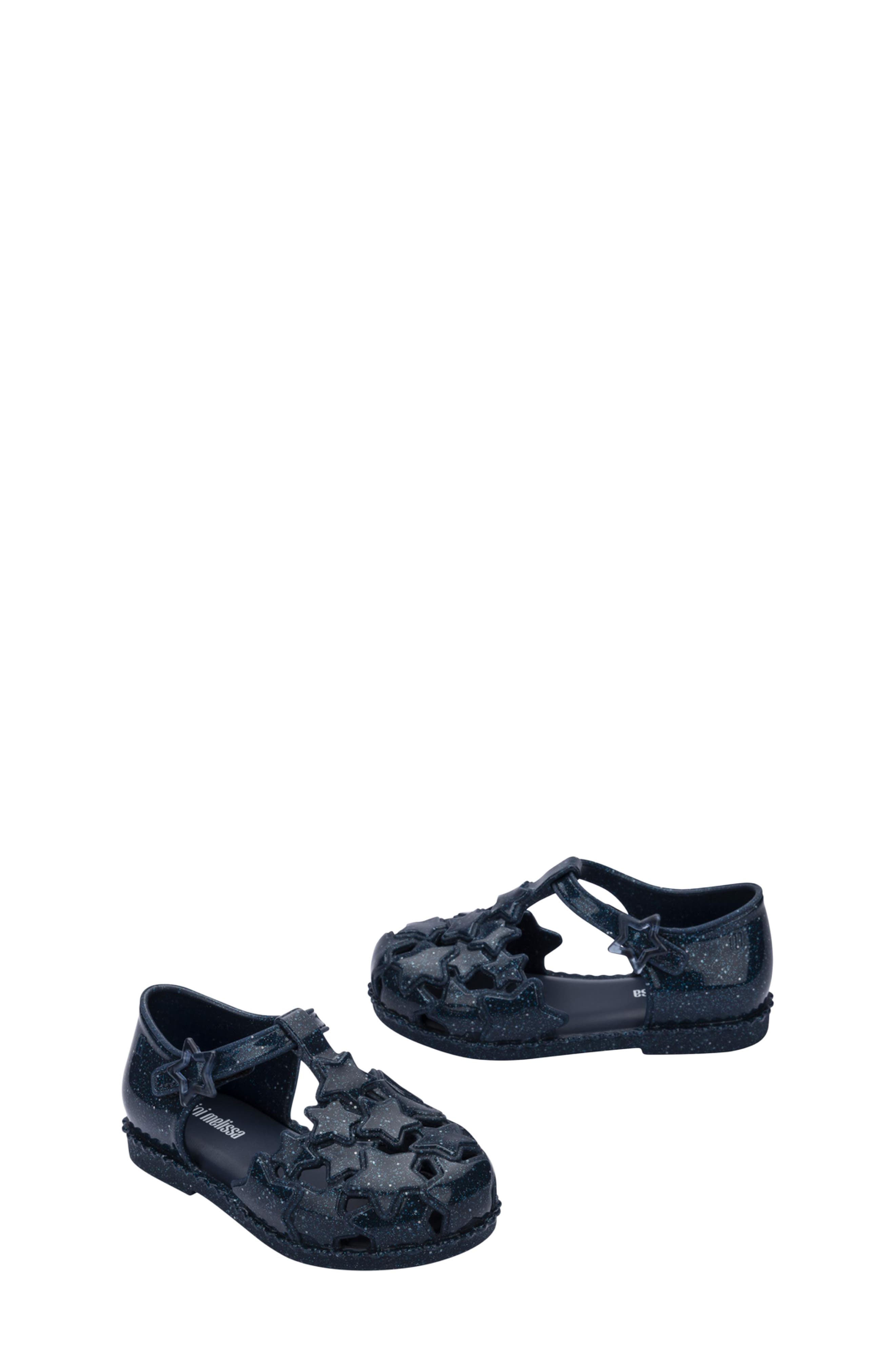 Mini Melissa Starry Baby T-Strap Shoe, Alternate, color, 