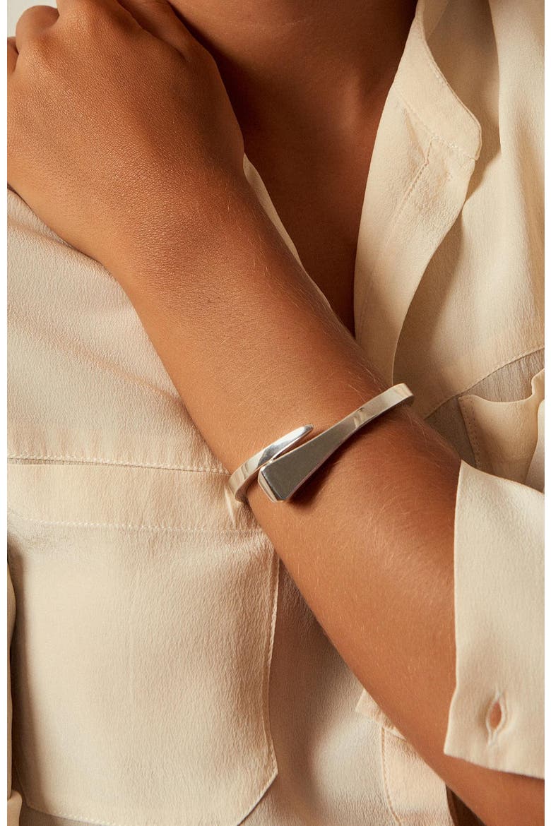 Diamond Nail Bracelet, Alternate, color, Silver