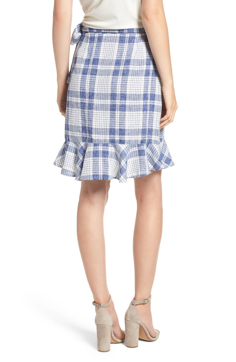Somedays Lovin Playing Games Plaid Wrap Skirt, Alternate, color,
