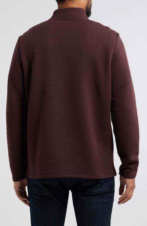 Robert Barakett Inman Half Zip Pullover Sweatshirt In Red
