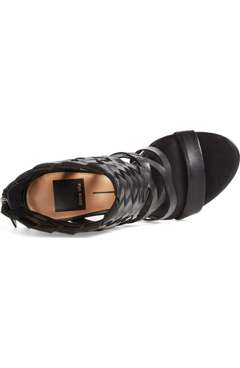 Dolce Vita 'Nakita' Woven Leather Sandal, Alternate, color,