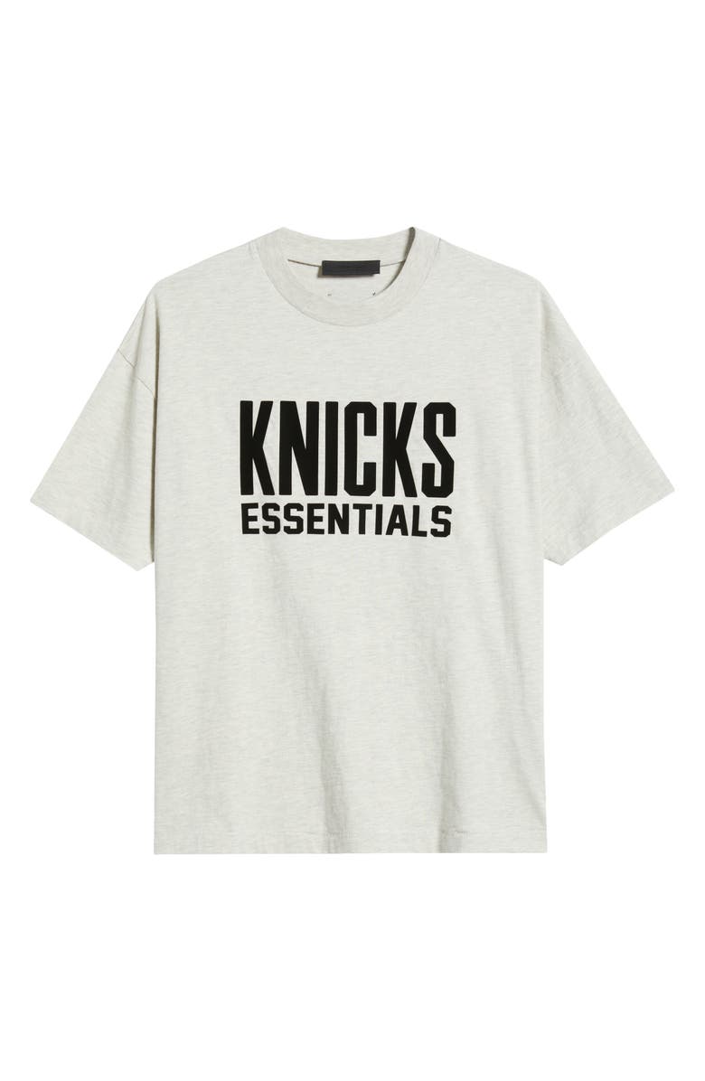 Fear of God Essentials x NBA New York Knicks Graphic T-Shirt, Alternate, color, Light Heather