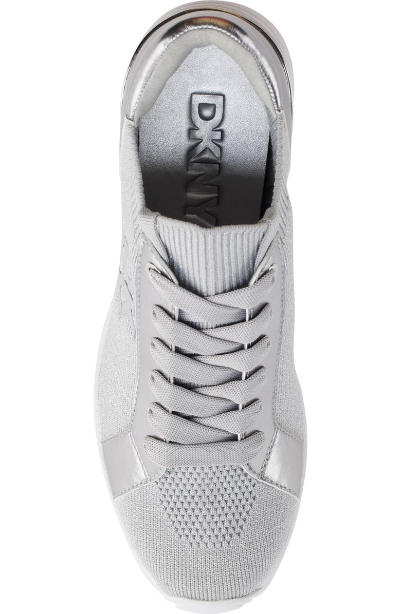 DKNY Kaisa Knit Wedge Sneaker, Alternate, color,