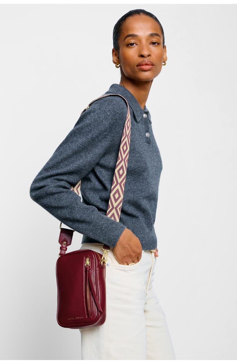 Katie Loxton Hallie Small Crossbody Bag in Cherry, Alternate, color, Cherry