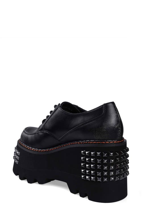 Zigi Celestina Stud Platform Derby In Animal Print