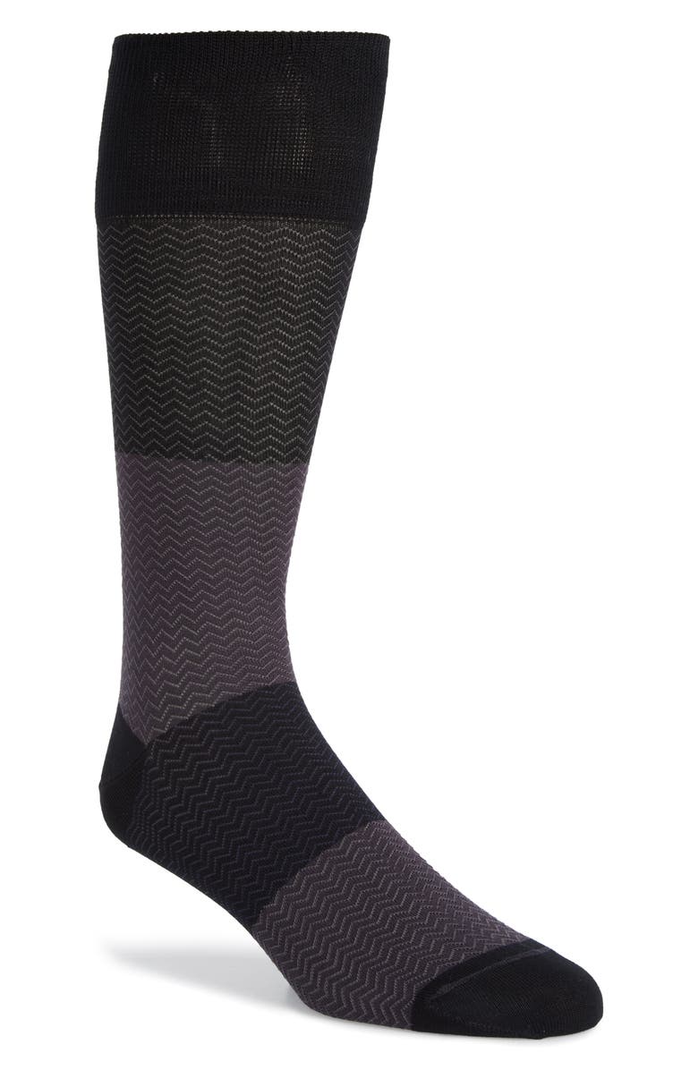 Calibrate Gradient Herringbone Socks, Main, color, 