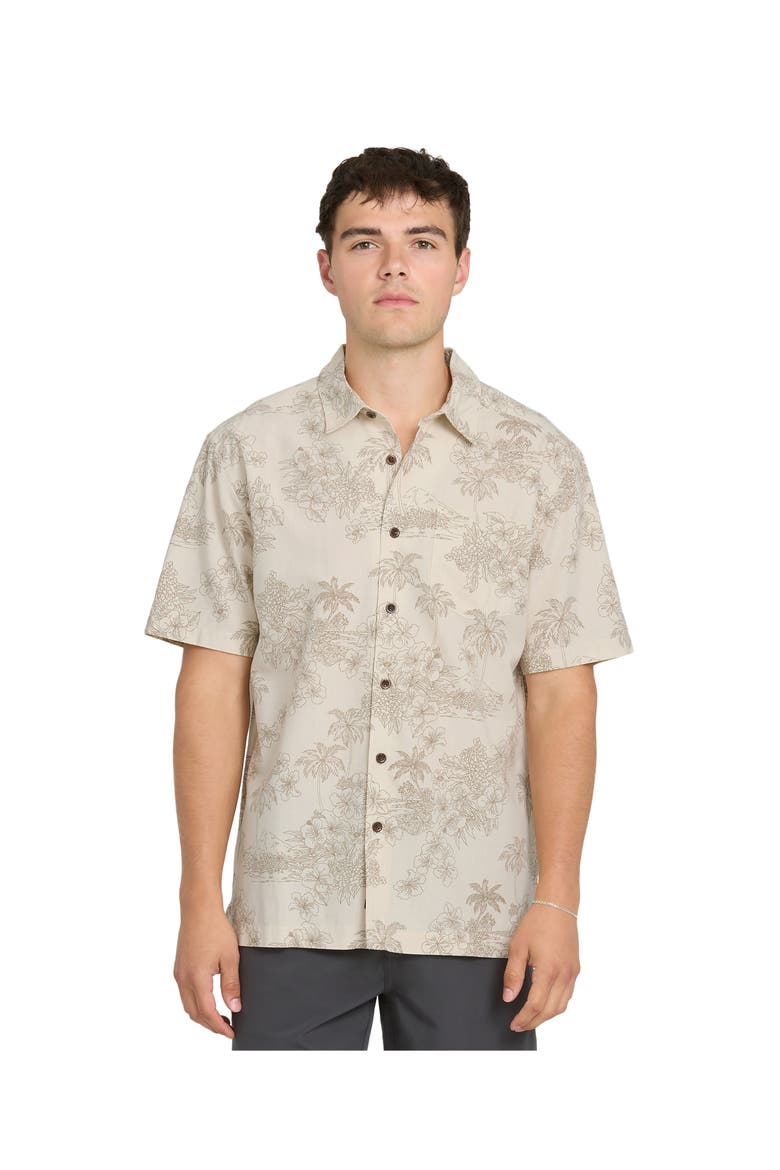 Island Vibes Short Sleeve Shirt, Main, color, MOONBEAM