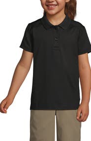 Lands' End School Uniform Girls Short Sleeve Feminine Fit Rapid Dry Polo Shirt
