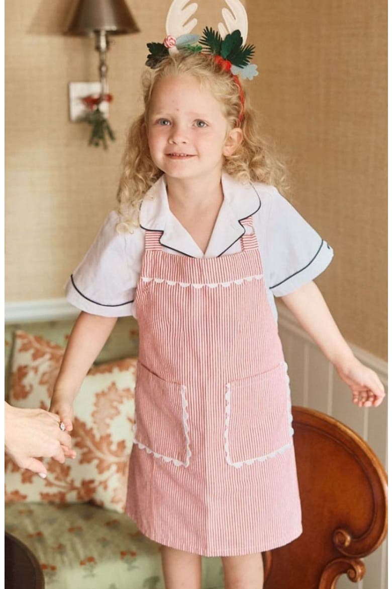Kids' Stripe Apron, Alternate, color, TRIM