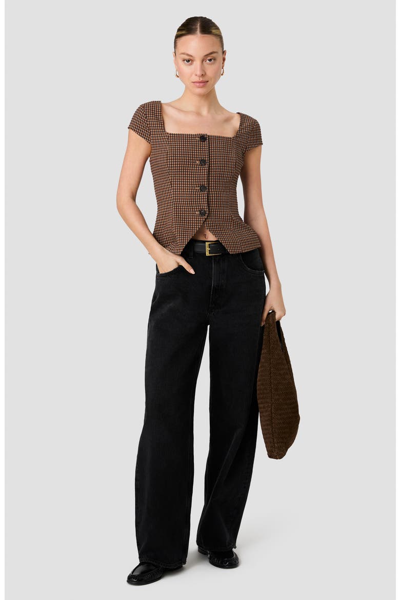 Diana Textured Gingham Top, Alternate, color, DIANA TEXTURED GINGHAM