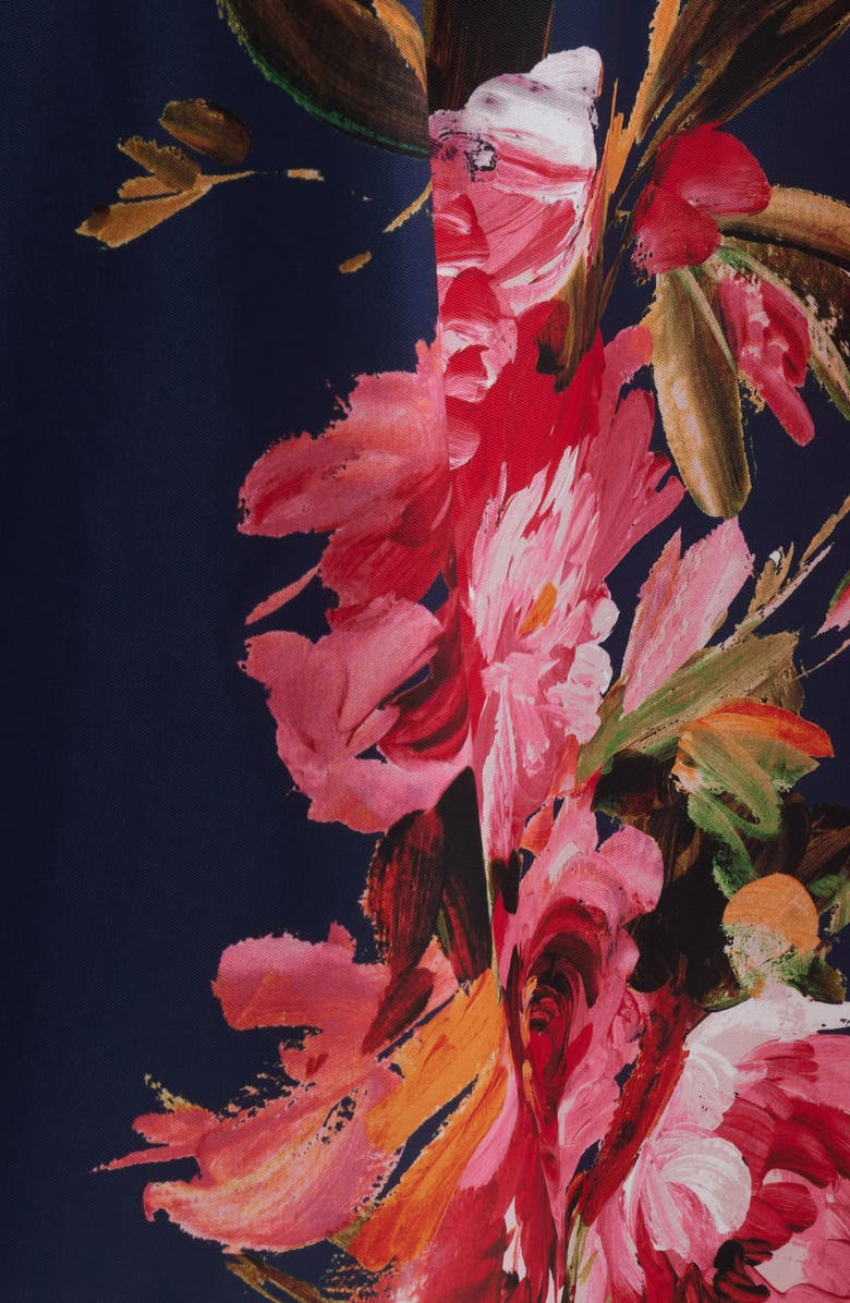 Julia Jordan Belted Mikado Ballgown, Alternate, color, Navy