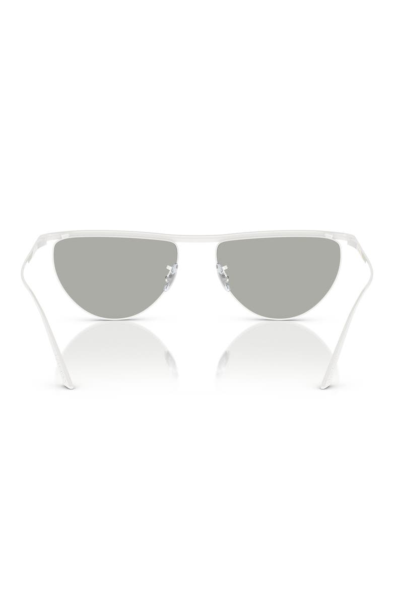 x KHAITE 56mm Mirrored Irregular Sunglasses, Alternate, color, SILVER MIRROR