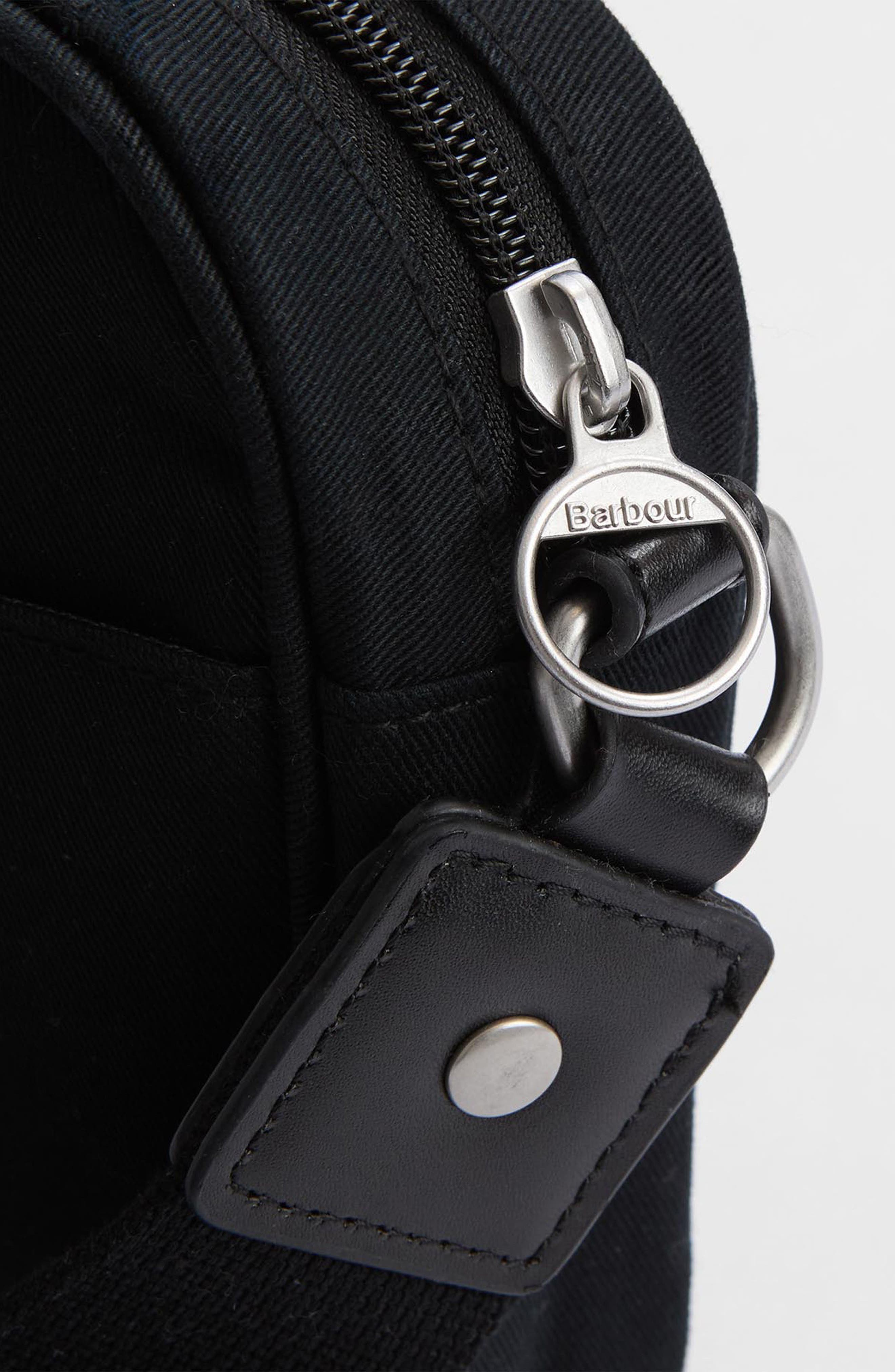 Barbour Olivia Cotton Canvas Crossbody Bag, Alternate, color, Black