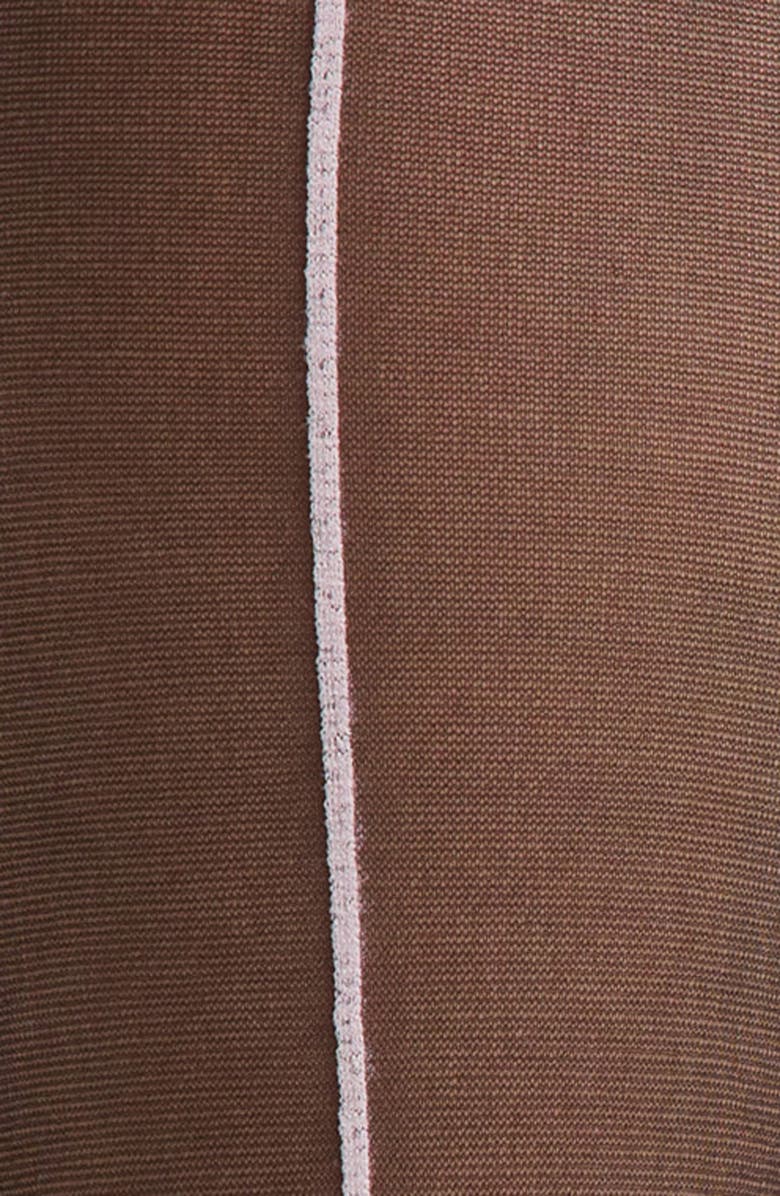 Nordstrom Semisheer Back Seam Knee High Socks, Alternate, color, Black- Pink Wisp