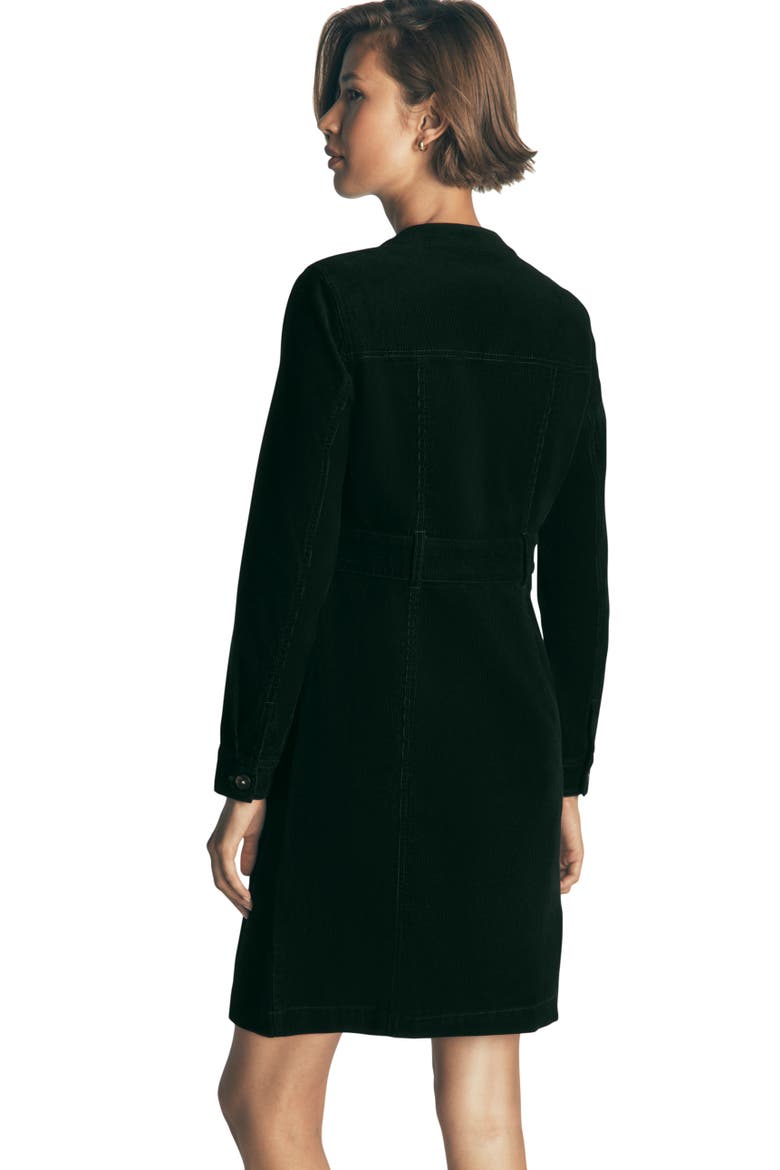 Zara Corduroy Minidress, Alternate, color, MIDNIGHT EMERALD