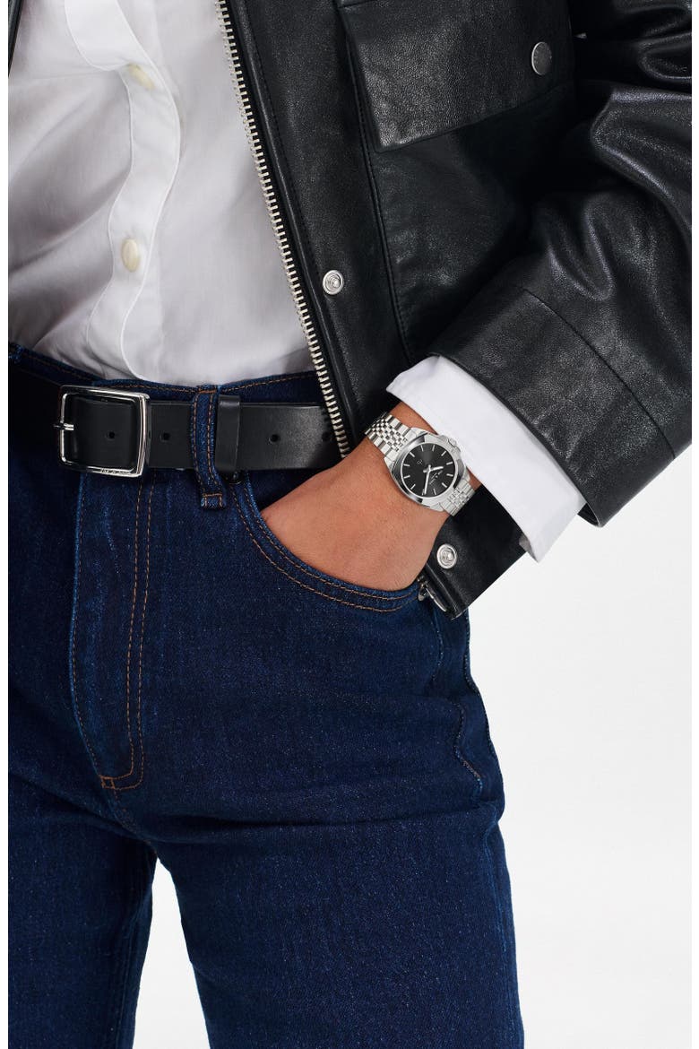 Bleeker Bracelet Watch, 30mm, Alternate, color, SILVER