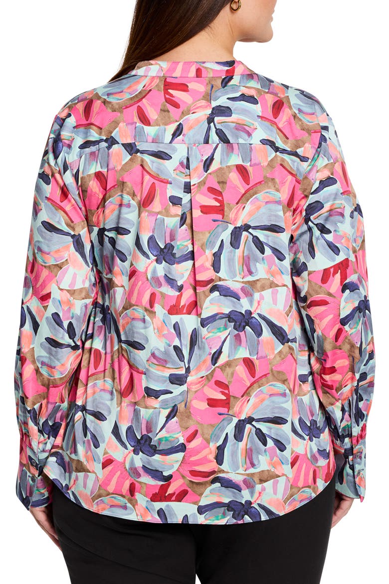 Firework Foliage Top, Alternate, color, BLUE MULTI