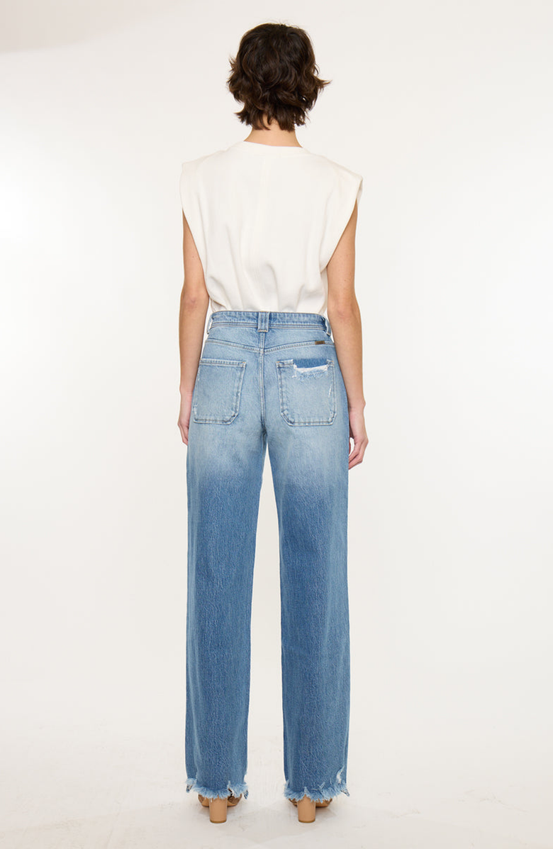 KanCan Monie High Rise Wide Jeans, Alternate, color, Medium Wash